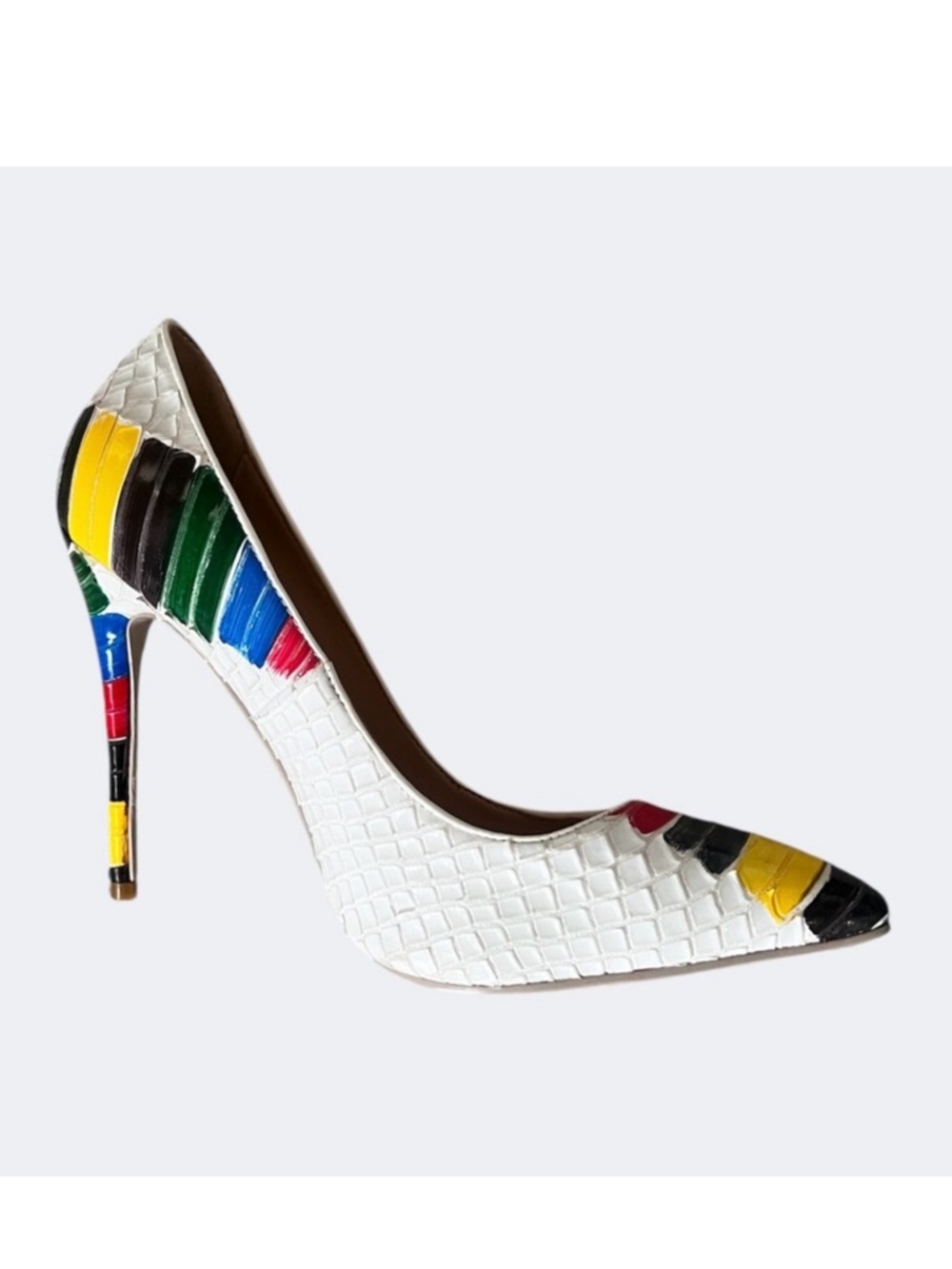Wet Kiss Colorful Stiletto Heels 9.5